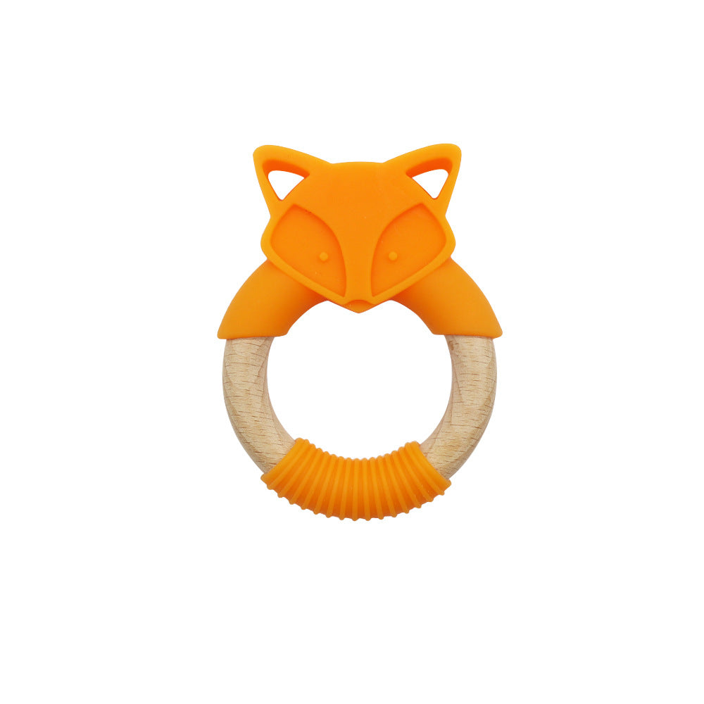 Wholesale 10PCS/PACK Silicone Fox Beech Ring Teething Stick